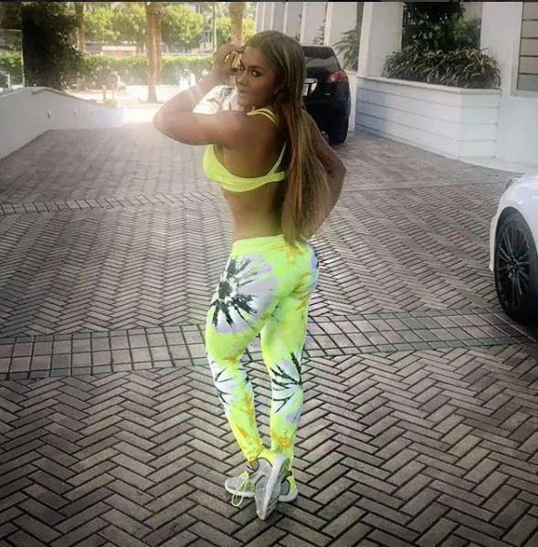 4088 Maripily Women Activewear Print Legging