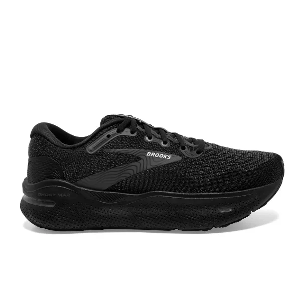 Brooks Ghost Max Ancho Negro para Mujer