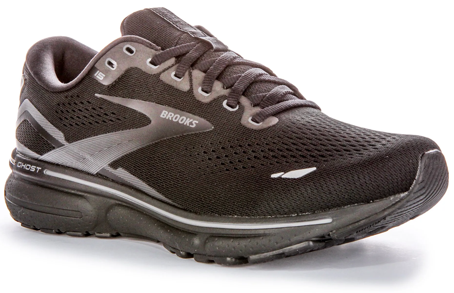 Brooks Plush Cushion Neutral Support Zapatillas De Malla Para Hombre En Negro