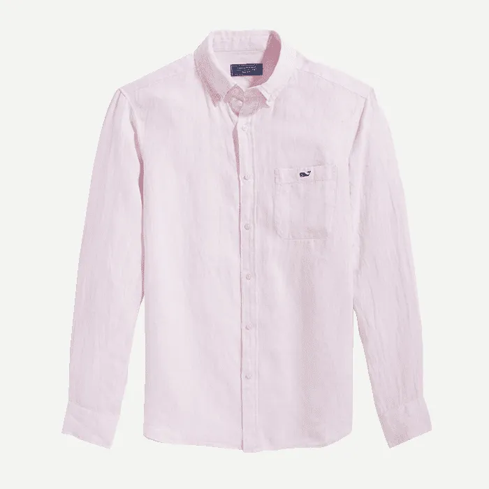 Camisa M/L Lino Solid Linen Shirt