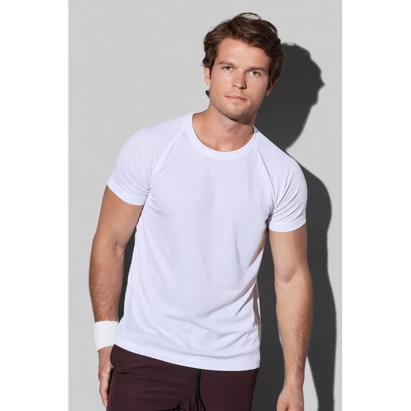 Camiseta ténica manga corta active 140 raglan hombre STEDMAN ST8410