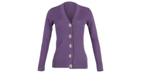 Cárdigan Tory Burch Simone de lana violeta Púrpura 