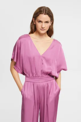 Esprit Mono wide leg satinado viscosa