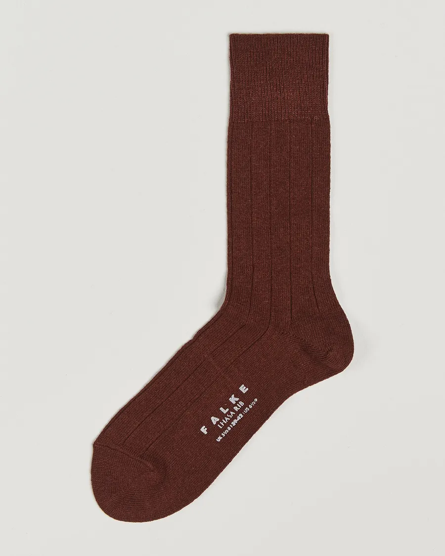 Falke Lhasa Cashmere Socks Cinnamon Brown