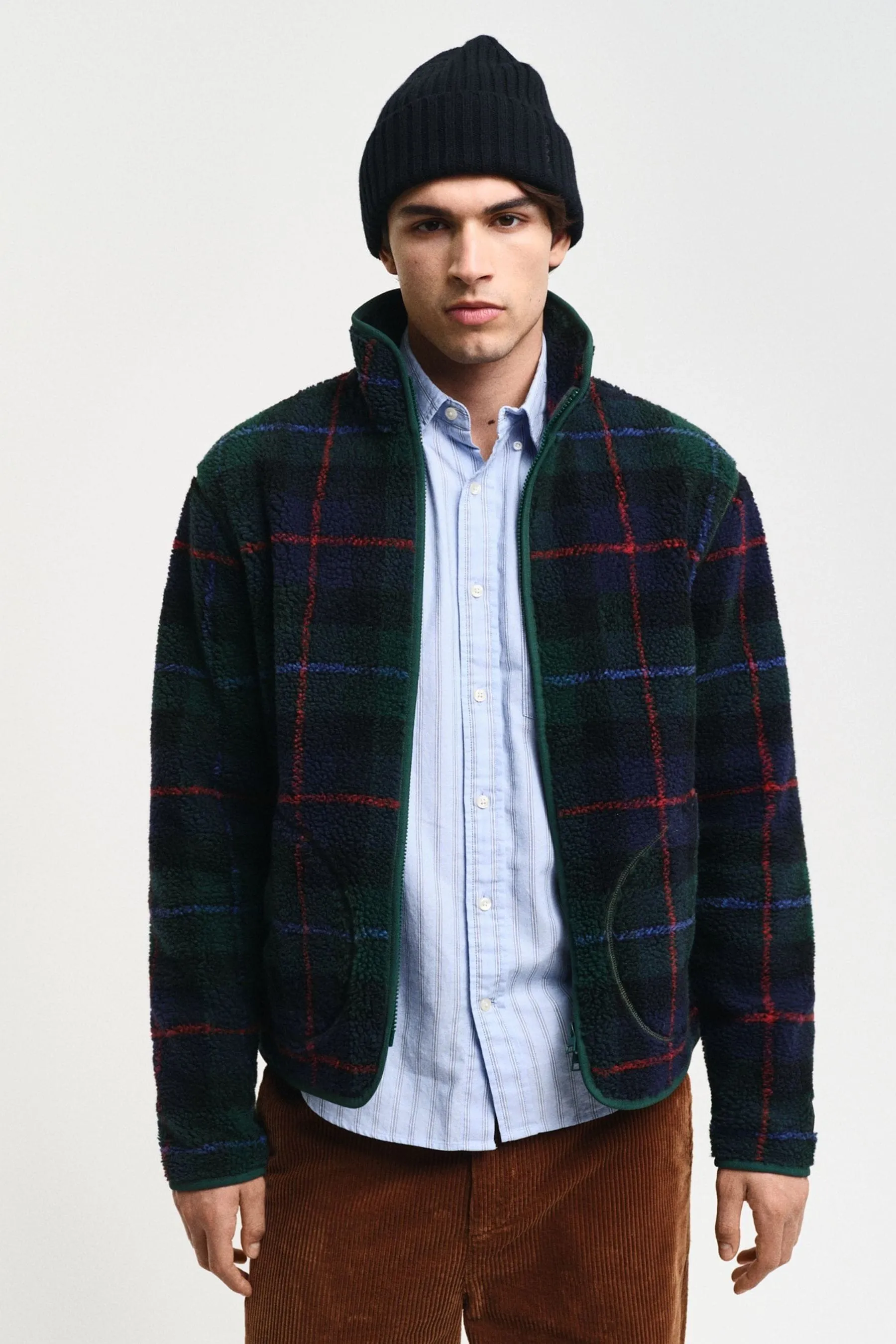 GANT Checked Fleece Jacket