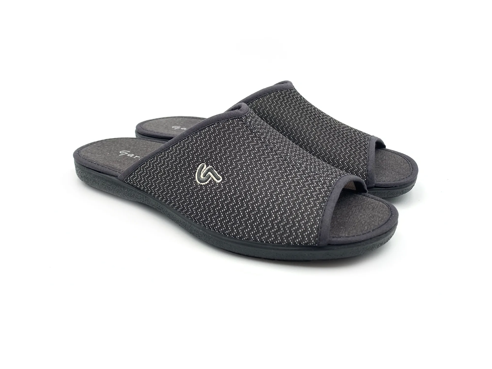 Garzon 6971.174 Zapatilla De Casa Chancla Abierta Antracita Hombre