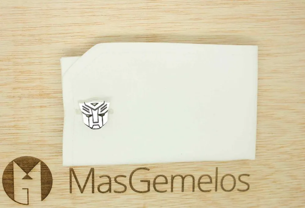Gemelos para camisa Transformers Plata de Ley 925 PREMIUM