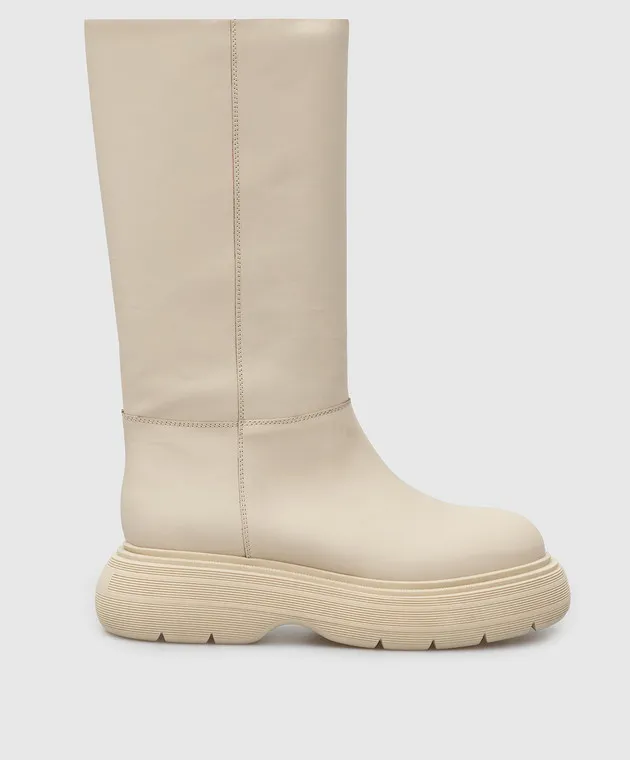 Gia Borghini Marte Bis Tan Leather Boots