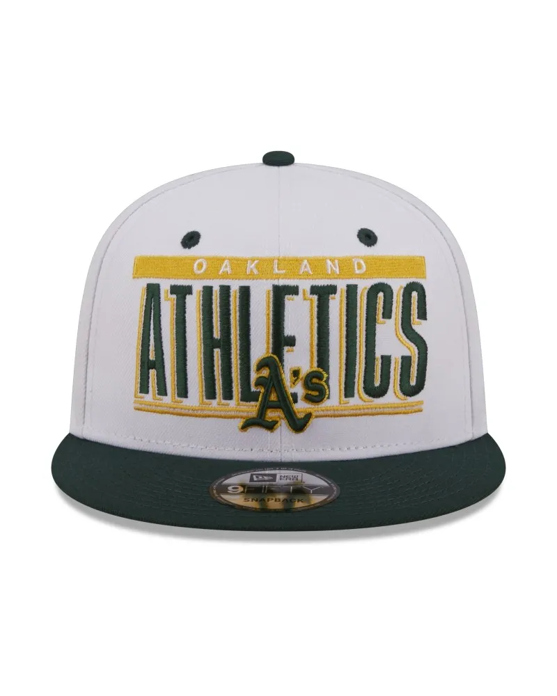 GORRA NEW ERA BLANCA ATHLETICS RETRO TITLE 9FIFTY OAKATH