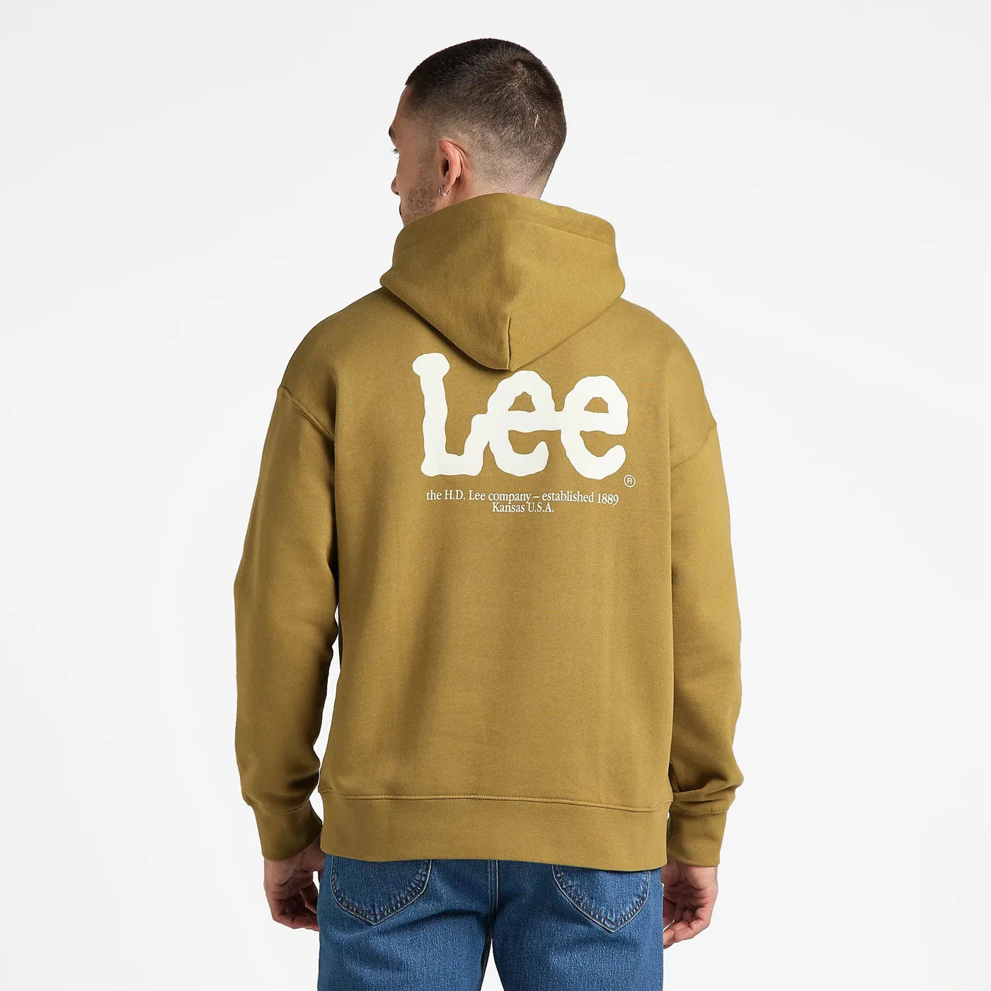 Lee Logo Loose Hoodie - Ammonite