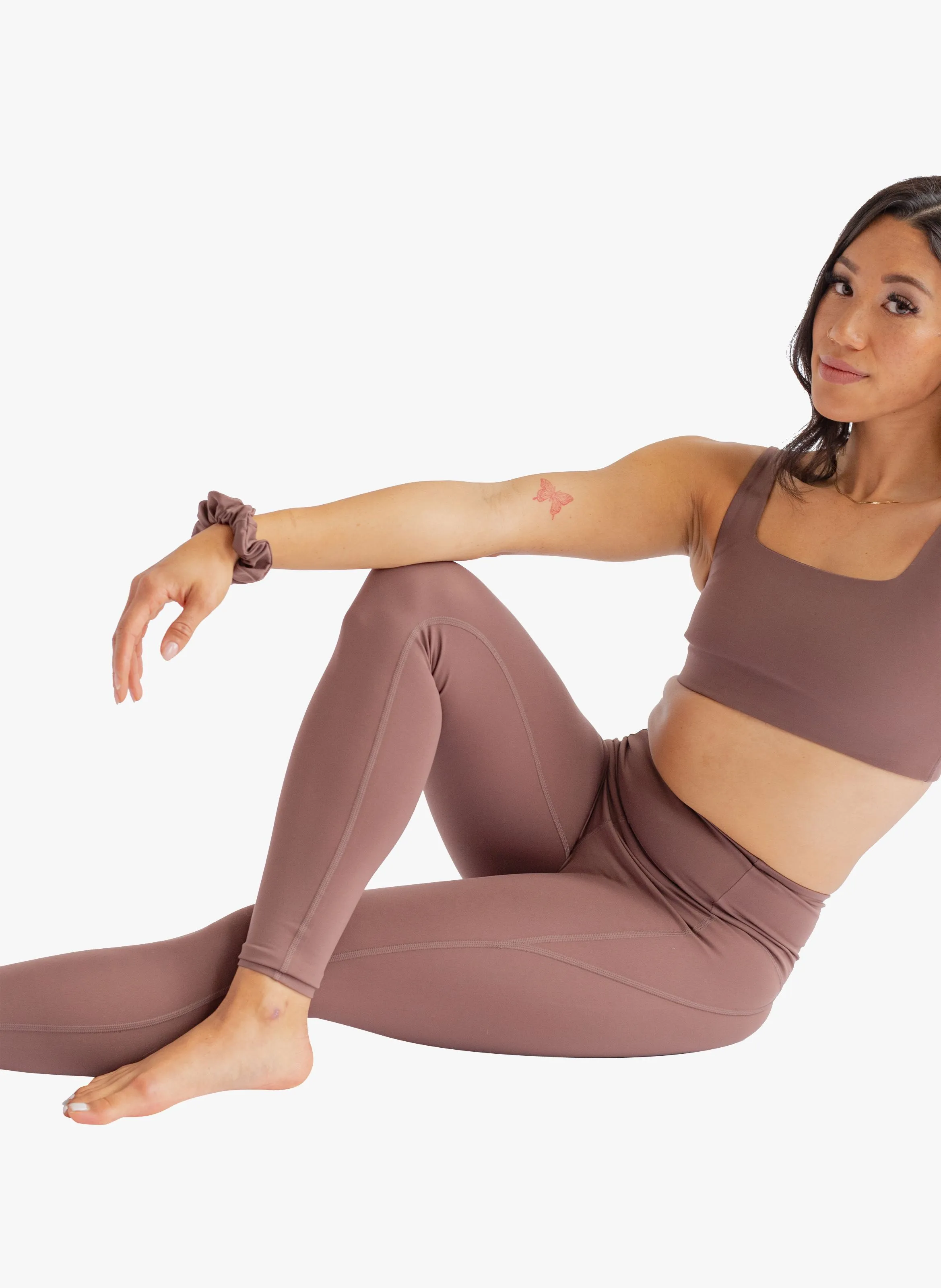 Legging deportivo compresivo en marron