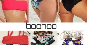 Lote surtido de bikinis y ropa de baño de diferentes modelos y tallas