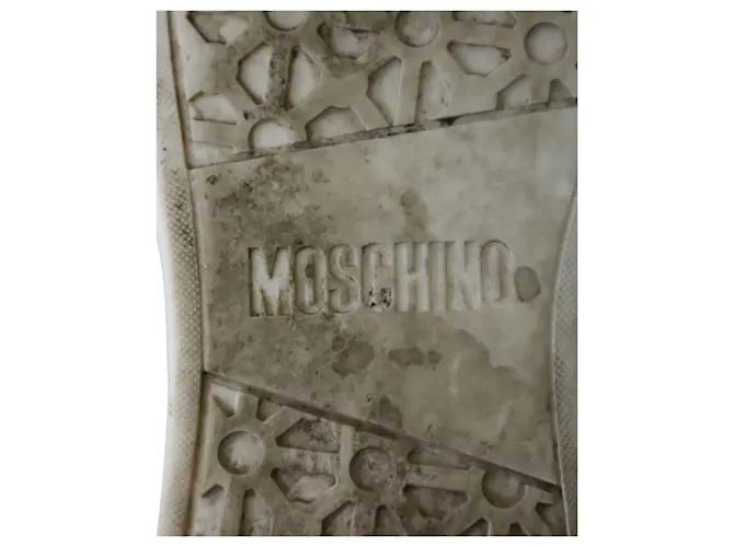 Moschino Mocola Slip-On Zapatillas en Cuero Multicolor 