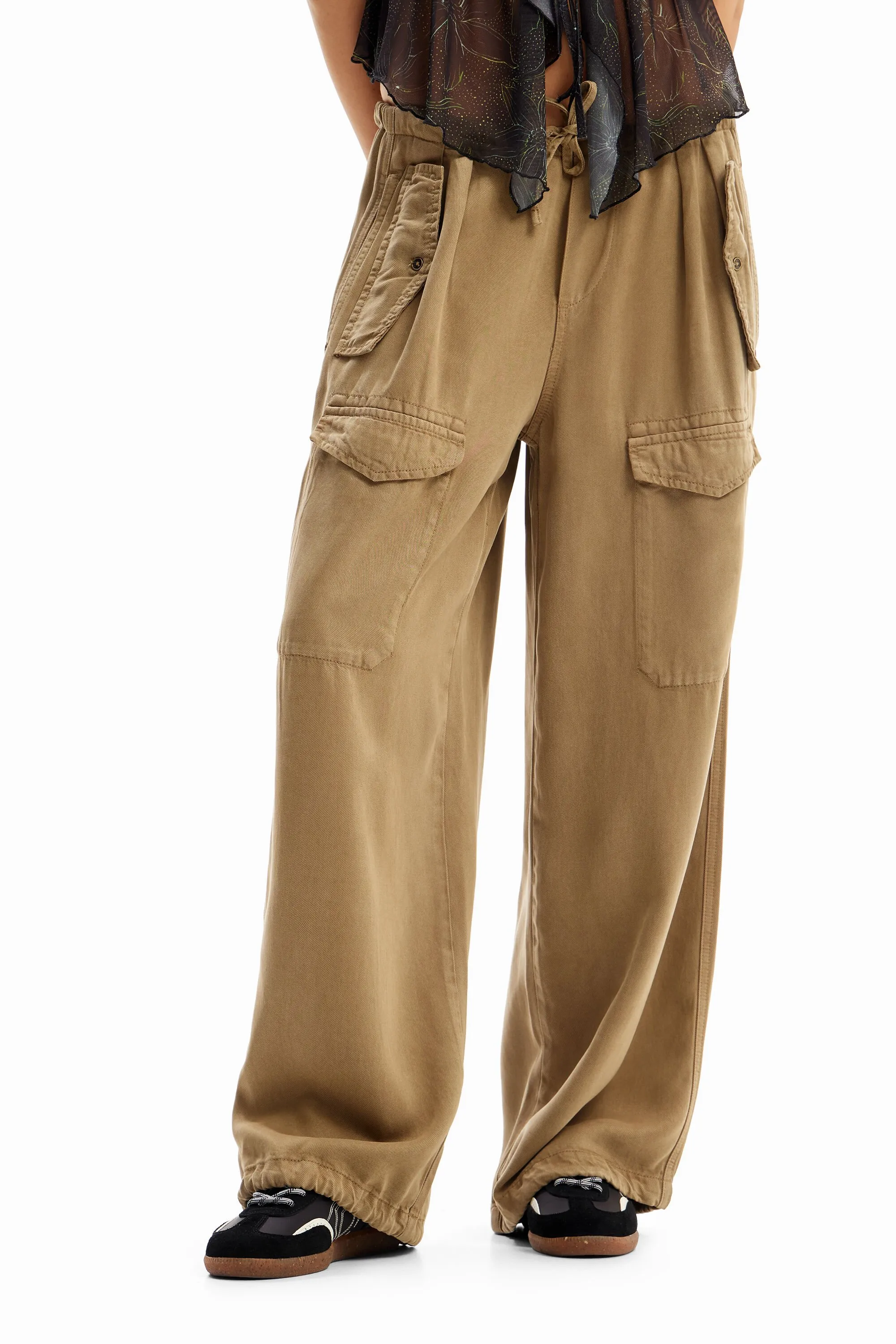 Pantalons cargo Wide leg