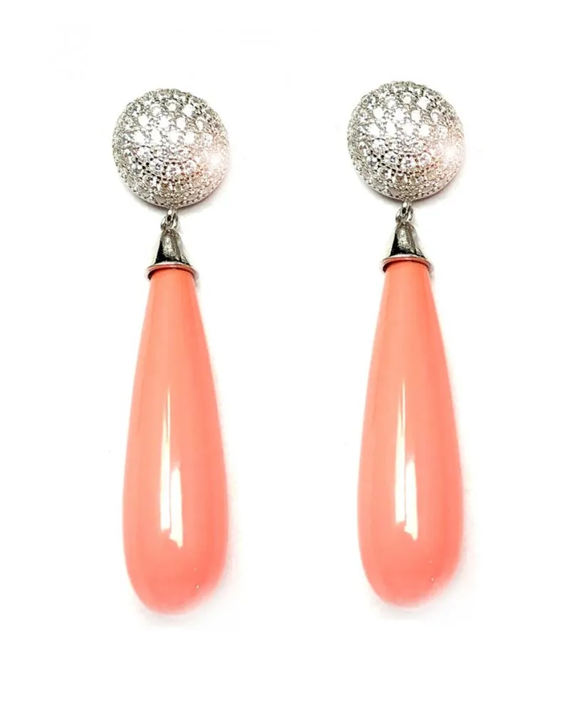 PENDIENTES MUJER EN CORAL - JOYAS QUE NO PASAN DE MODA