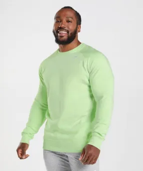 Pullovers Gymshark Crest Sweatshirt Verdes | 234568-TSD