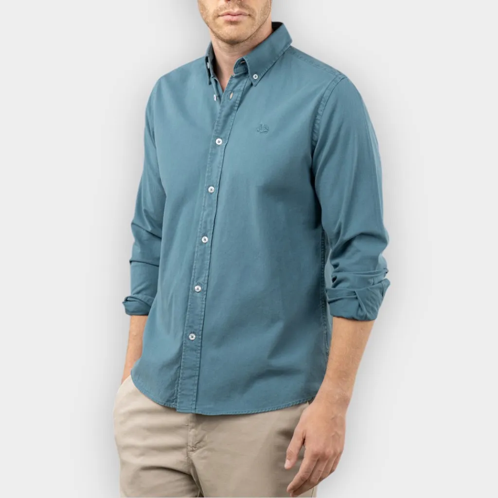 Scotta 1985 – Camisa Sarga oceano oscuro