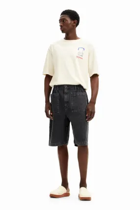Shorts denim bolsillos