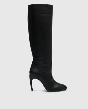 Stuart Weitzman Lxecrv Black Leather Boots
