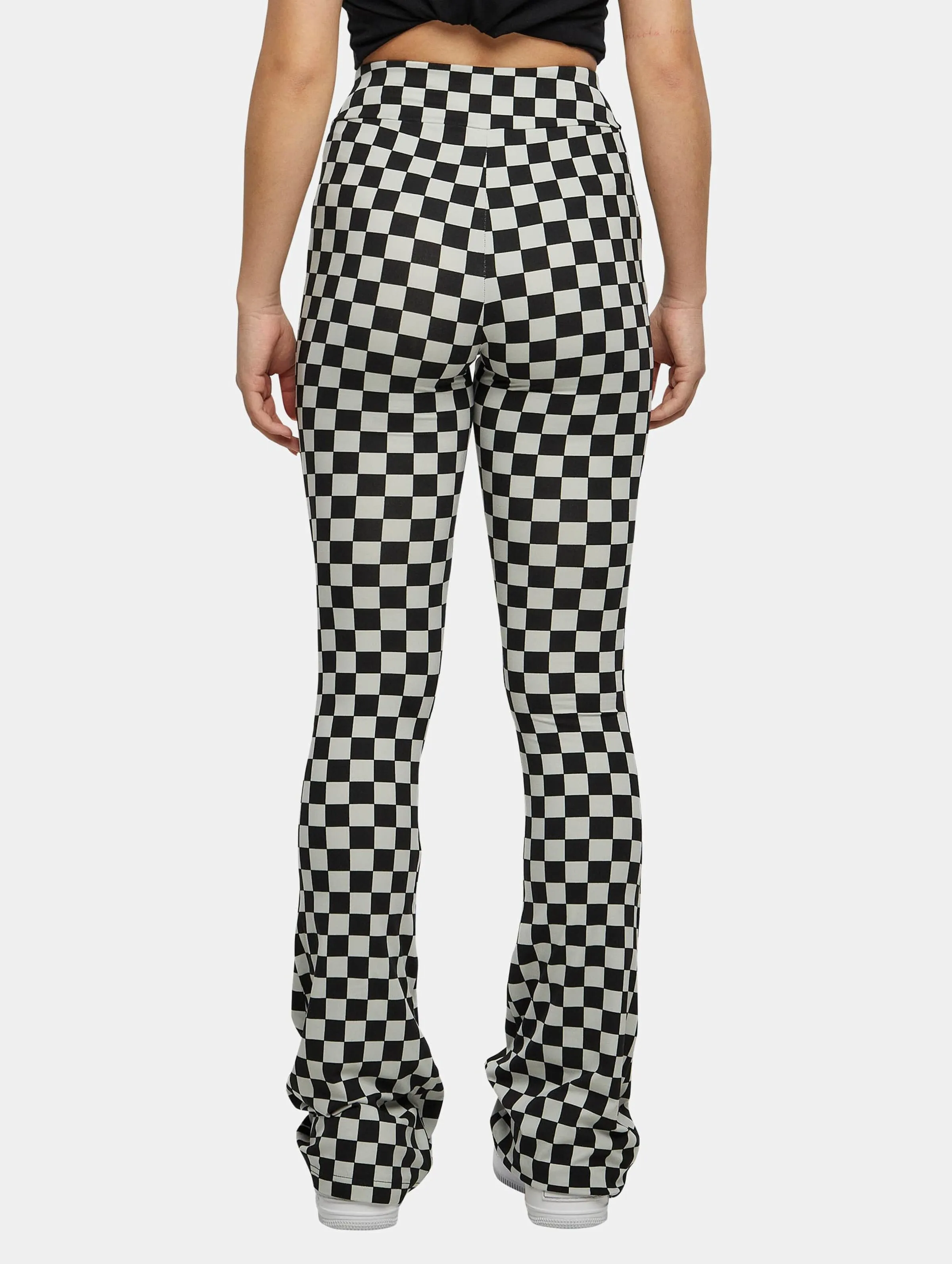 Urban Classics Checked Boot Cut Legging