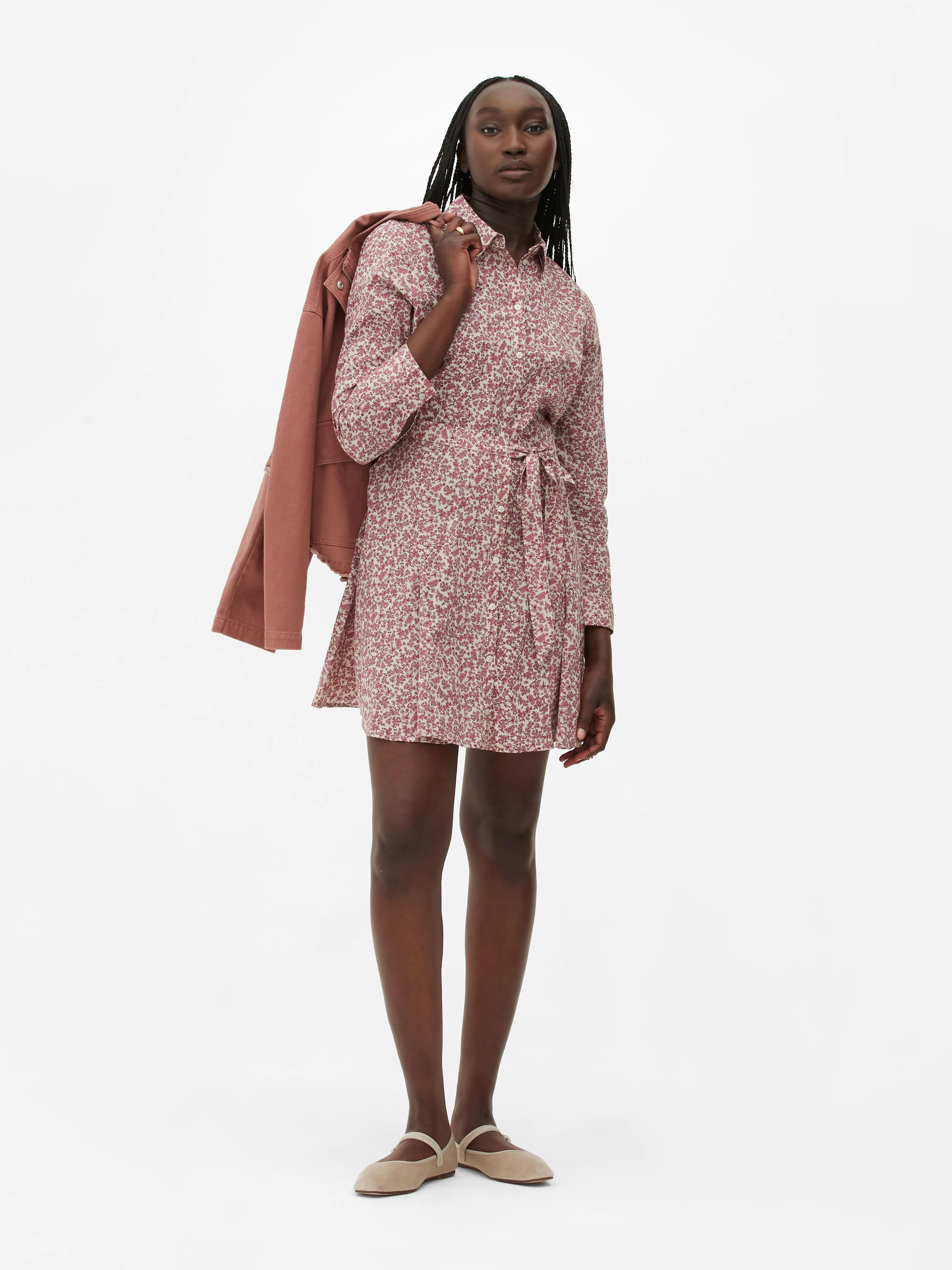 Vestido camisero corto