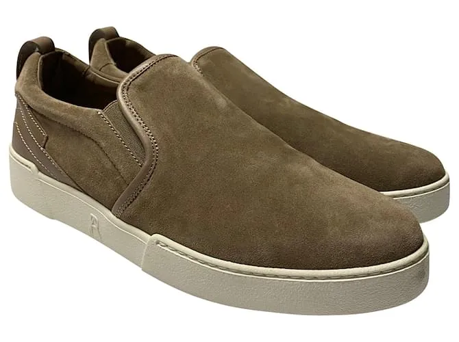 Zapatillas Paul Andrew Slip-On n en ante caqui Verde 