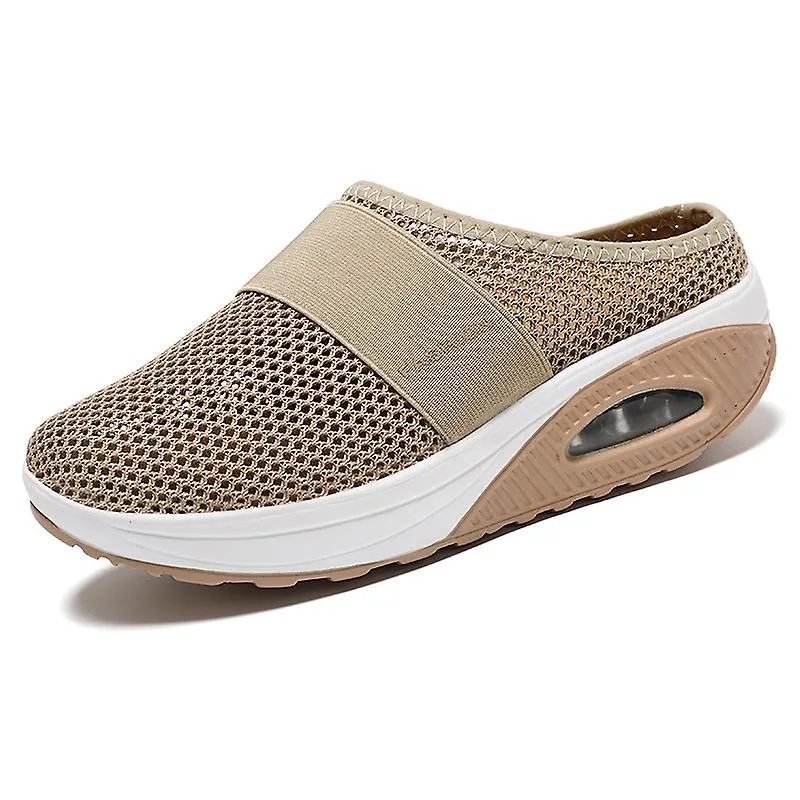 Zapatos para caminar con colchón de aire para mujeres Zapatillas ortopédicas para diabéticos Slip-On yn0211